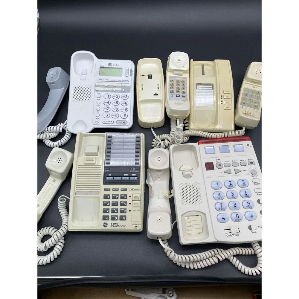 Vintage GE Speakerphone / Other Vintage Phone Lot of 5 Vintage Phones - Picture 9 of 9